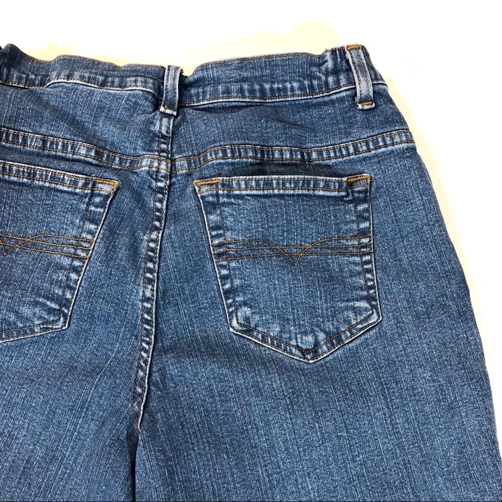 Denim & Co. Mid Rise Stretch Denim Bermuda Shorts - Picture 8 of 8